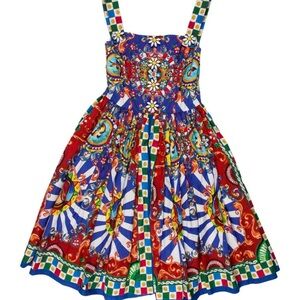 Dolce & Gabbana Multicolor Geometric Dress